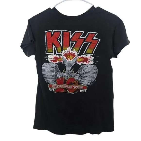 Kiss 1983 Creatures Of The Night Vintage T Shirt Concert Band Tee Medium